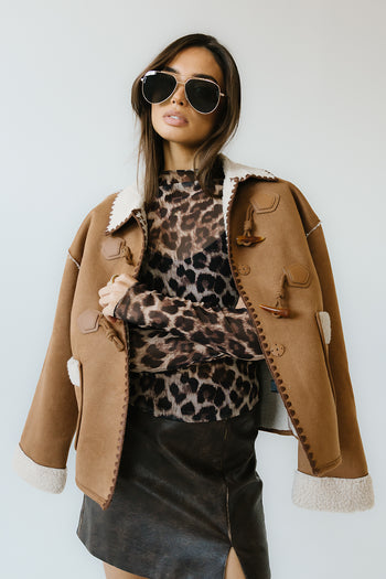 Margot Leopard Mesh Top - FINAL SALE