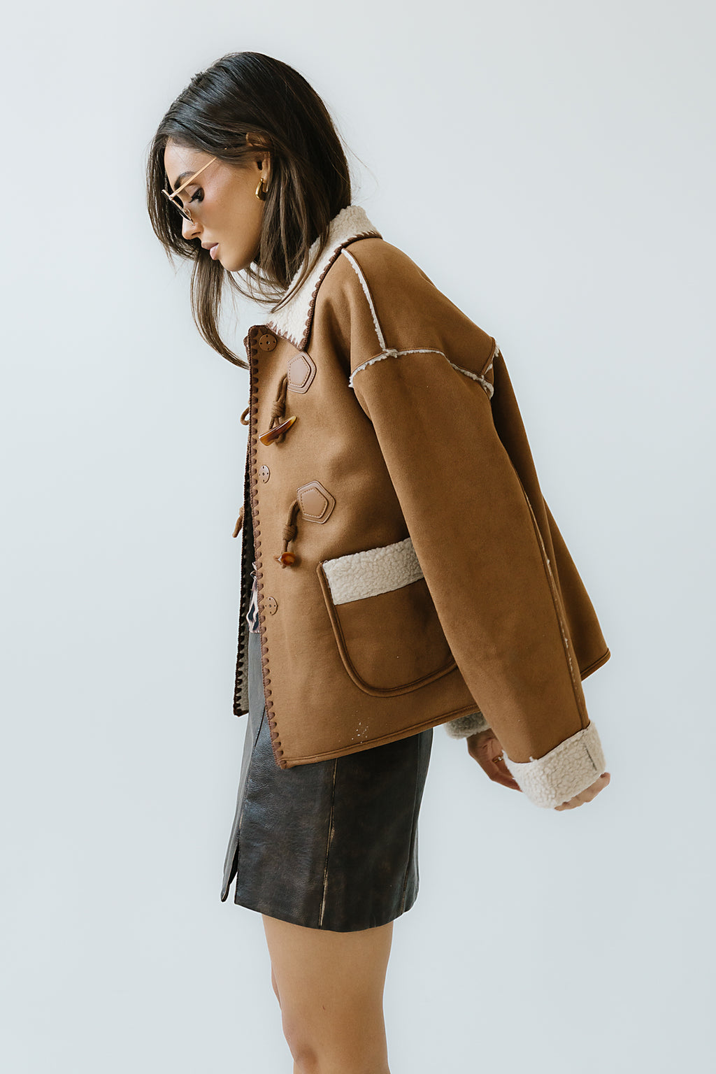 Collins Suede Jacket in Camel - FINAL SALE