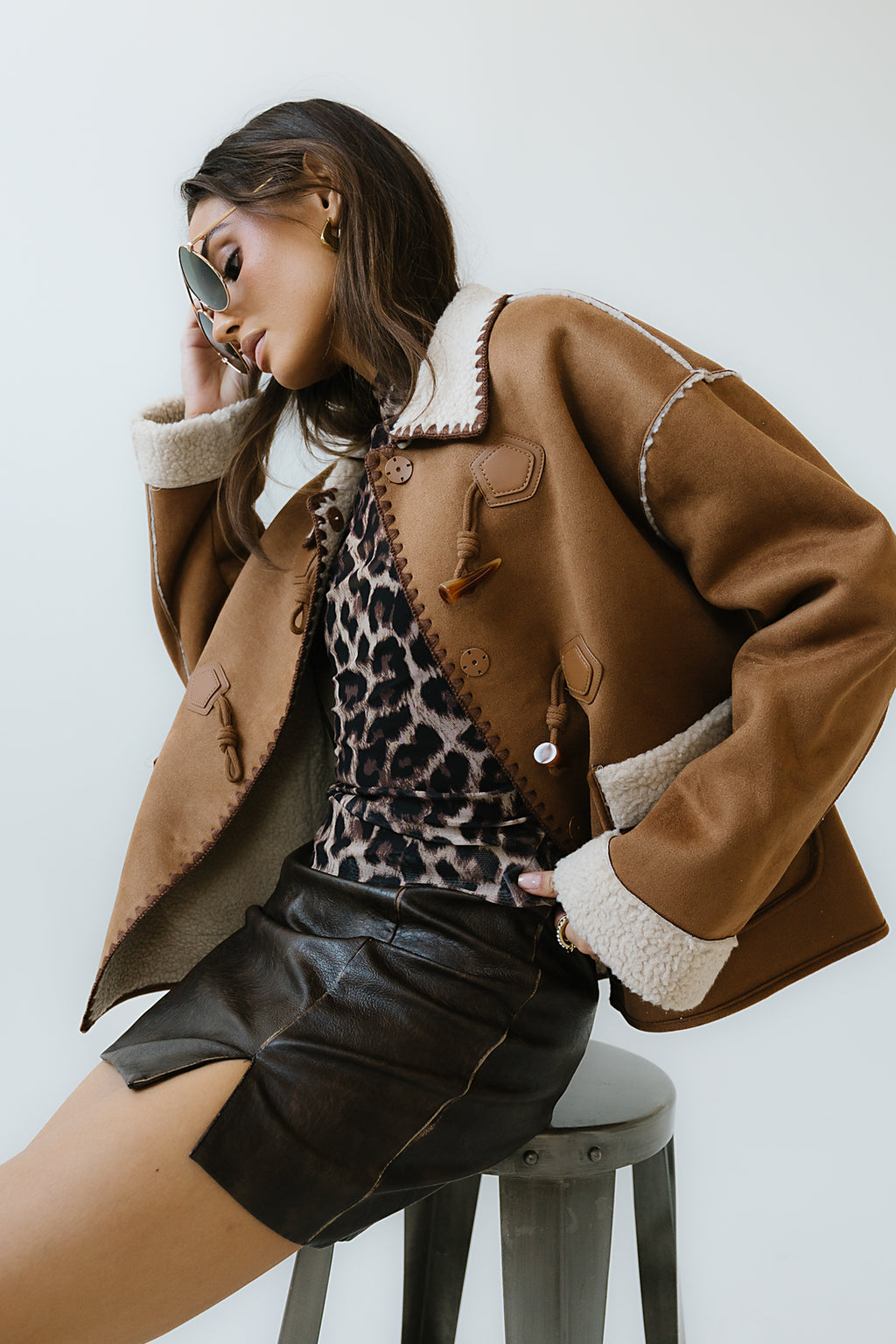 Collins Suede Jacket in Camel - FINAL SALE