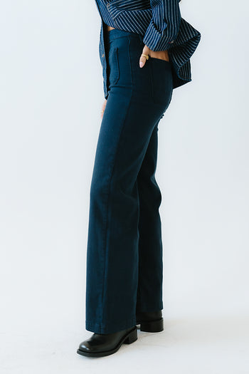 Natasha Wide Leg Jeans in Navy