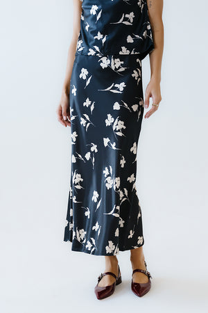 Carsyn Floral Maxi Skirt in Black - FINAL SALE