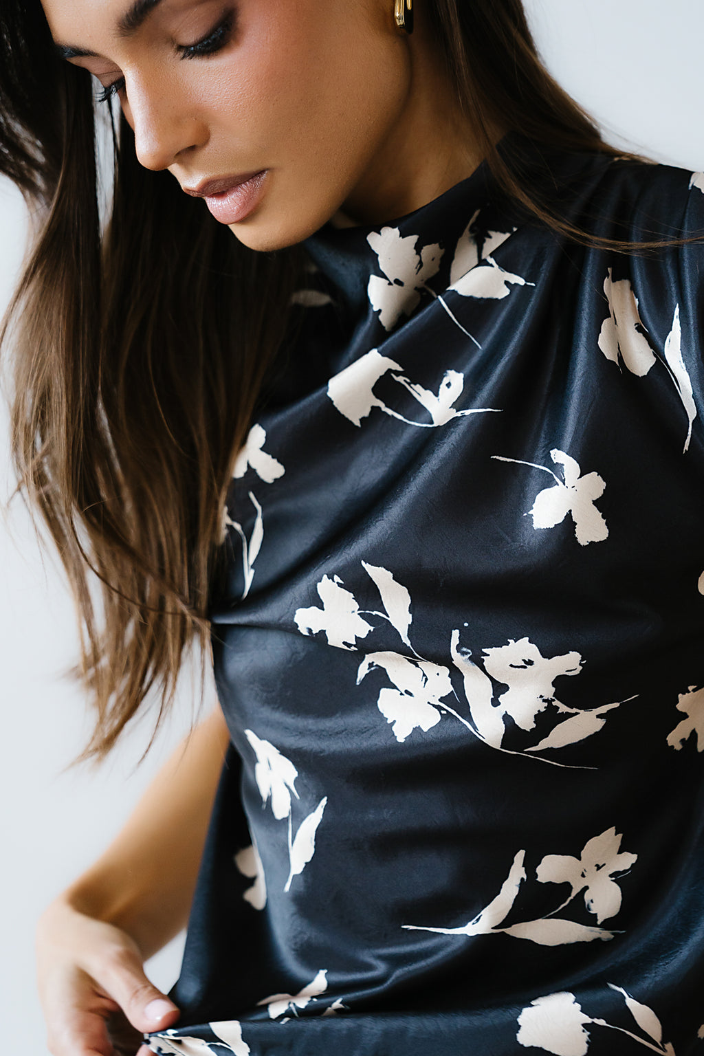 Carsyn Floral Top in Black - FINAL SALE