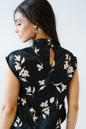 Carsyn Floral Top in Black - FINAL SALE