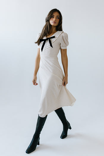 Chloe Polka Dot Midi Dress