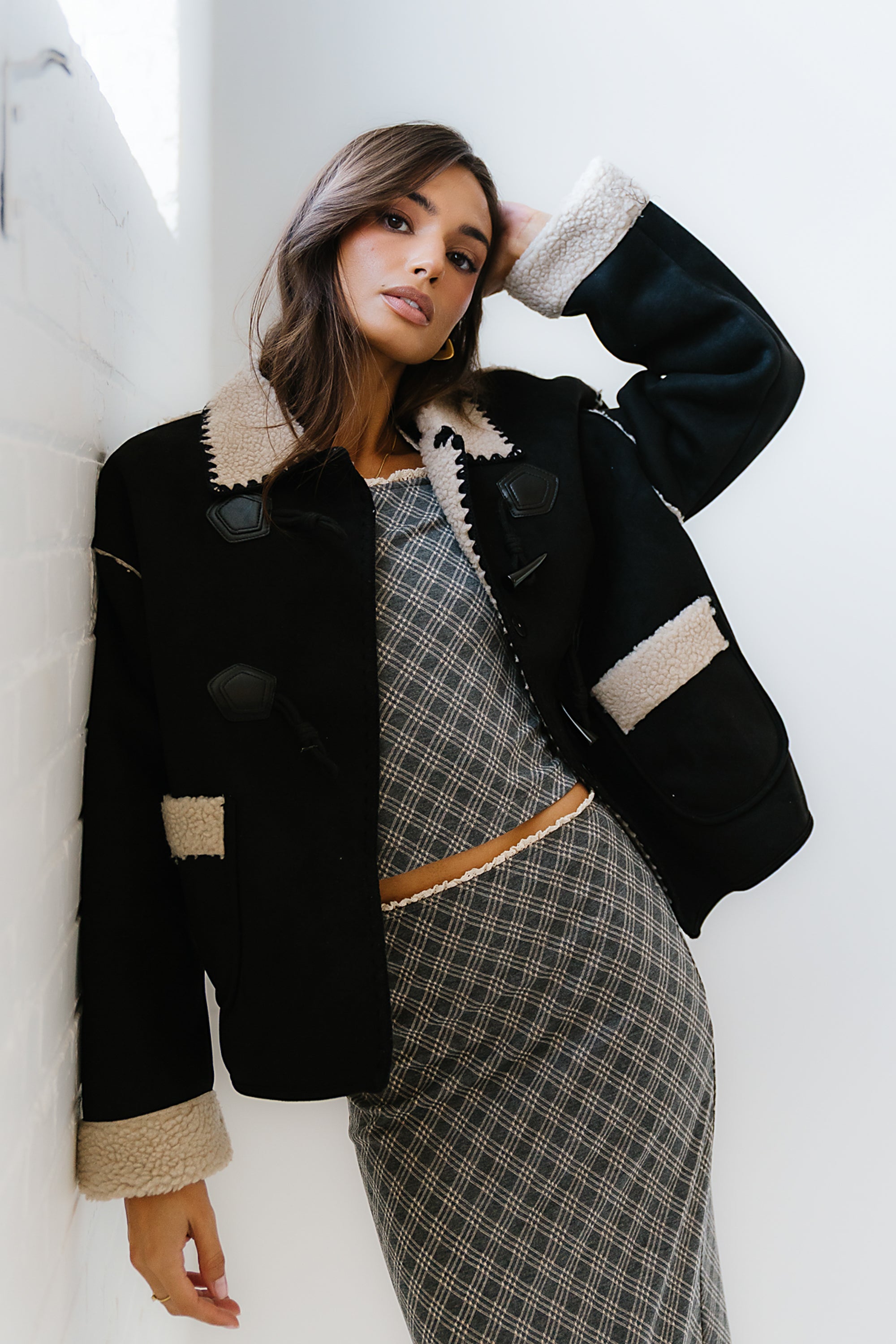 Collins Suede Jacket in Black - FINAL SALE