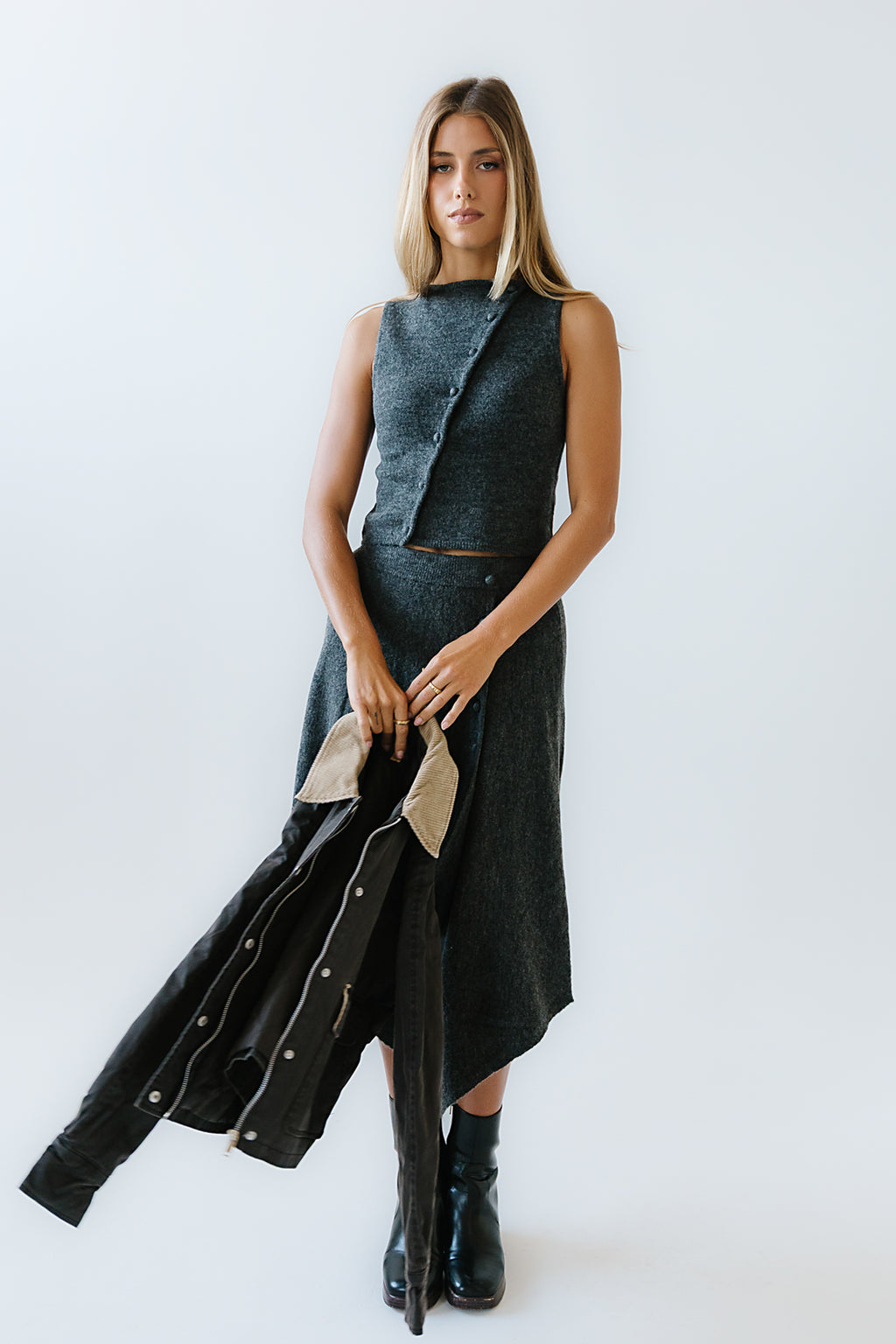Cassie Asymmetrical Sweater - FINAL SALE