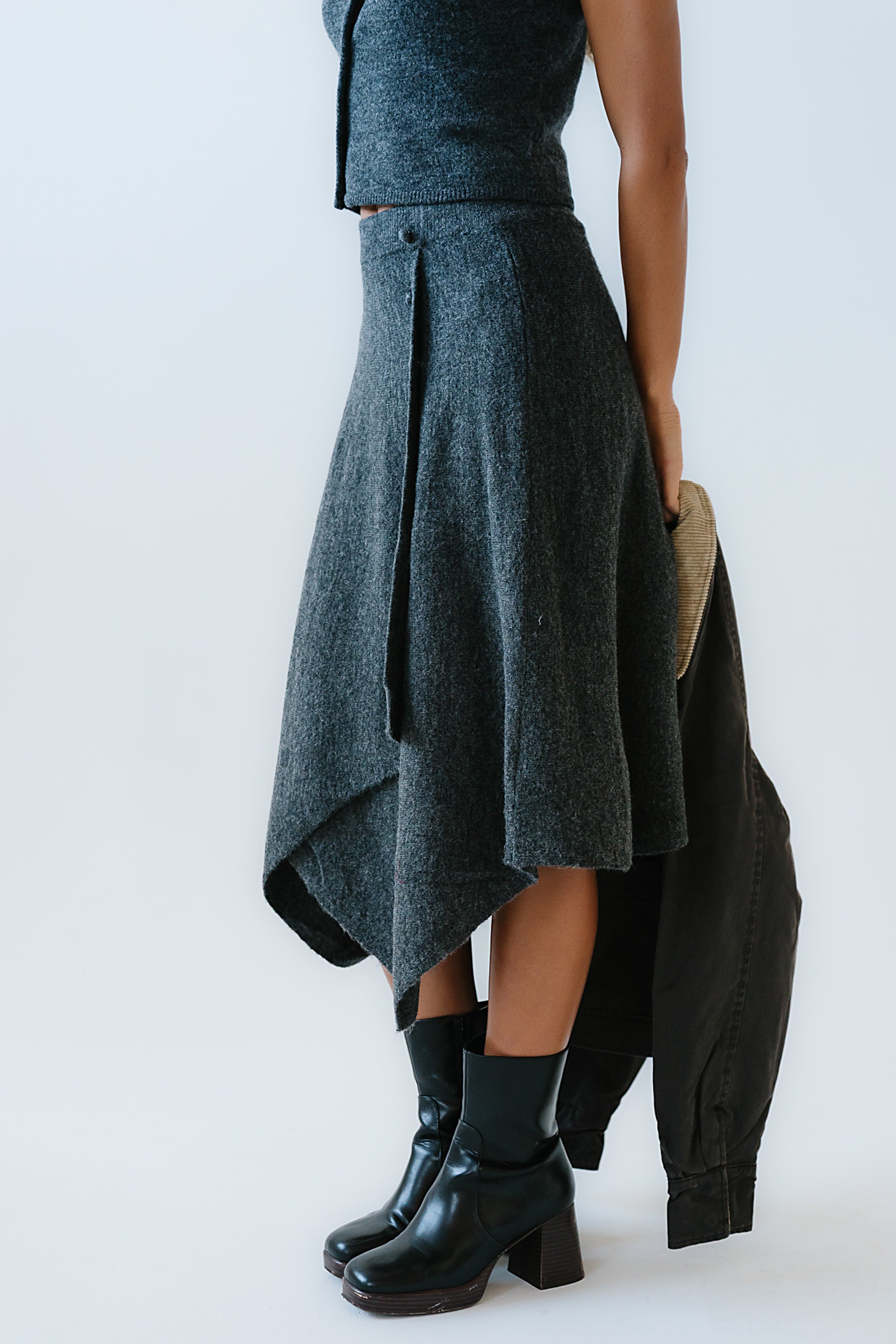 Cassie Asymmetrical Midi Skirt