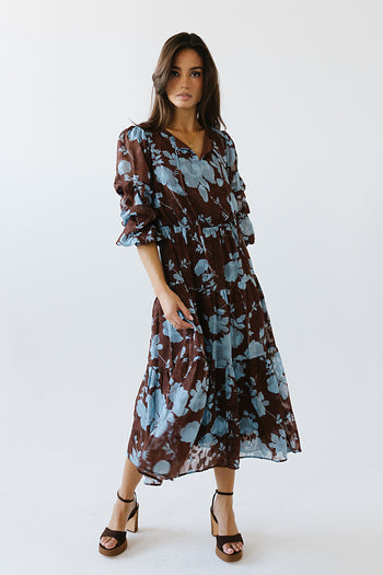 Cache Floral Midi Dress - FINAL SALE