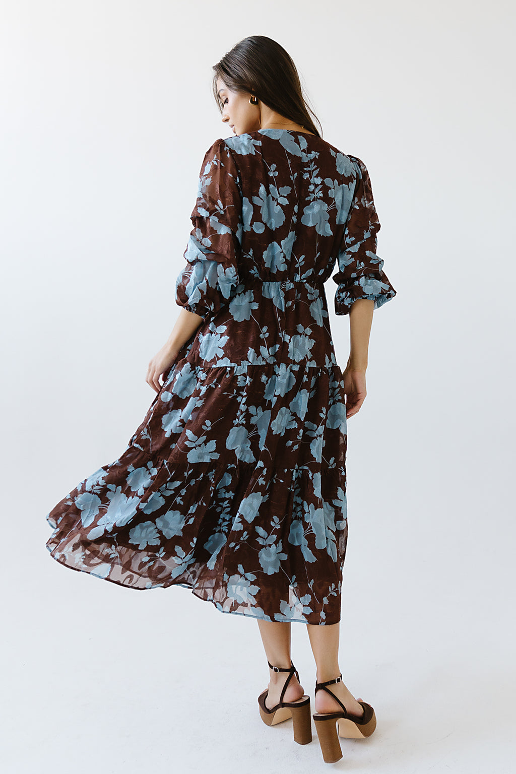 Cache Floral Midi Dress