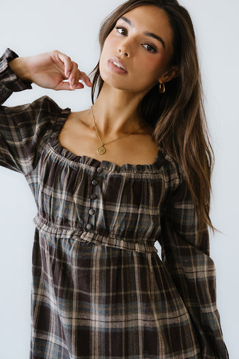 Harlow Plaid Maxi Dress - FINAL SALE