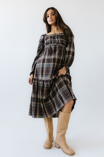 Harlow Plaid Maxi Dress - FINAL SALE