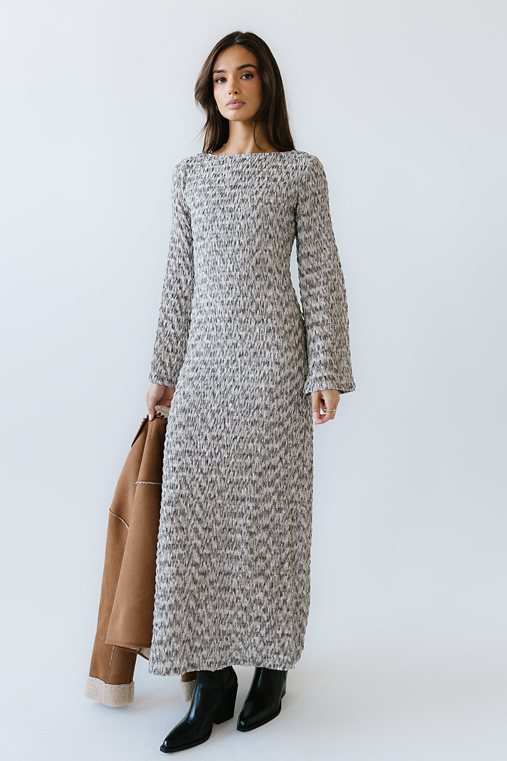 Lennon Textured Maxi Dress