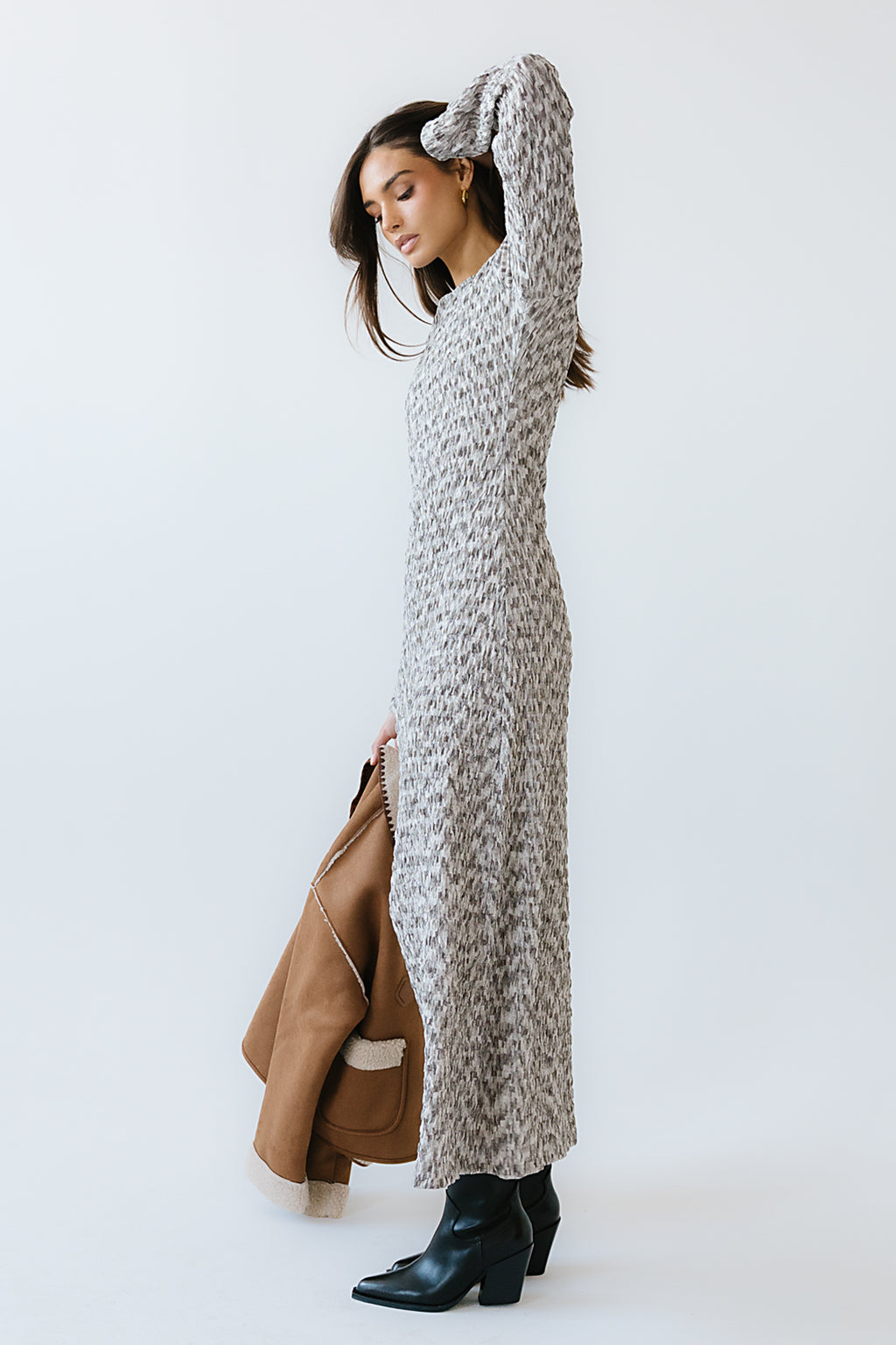 Lennon Textured Maxi Dress - FINAL SALE