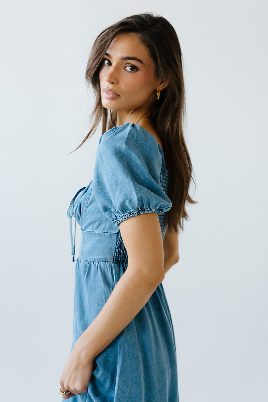 Candice Denim Midi Dress