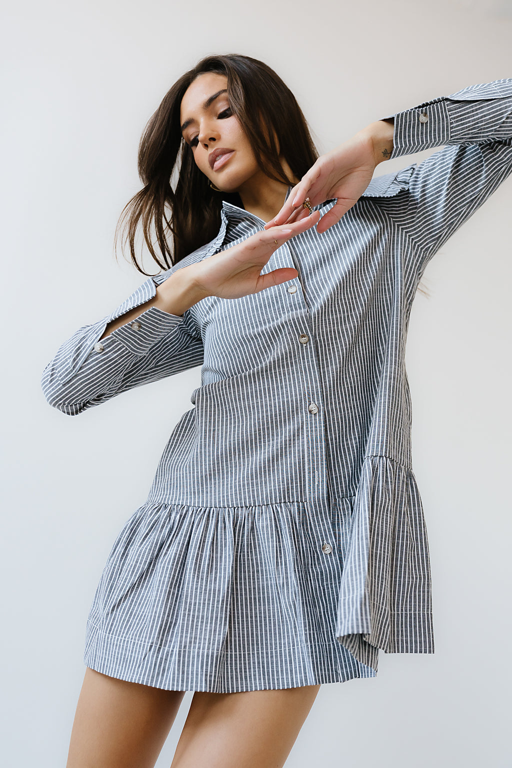 Renley Striped Mini Dress