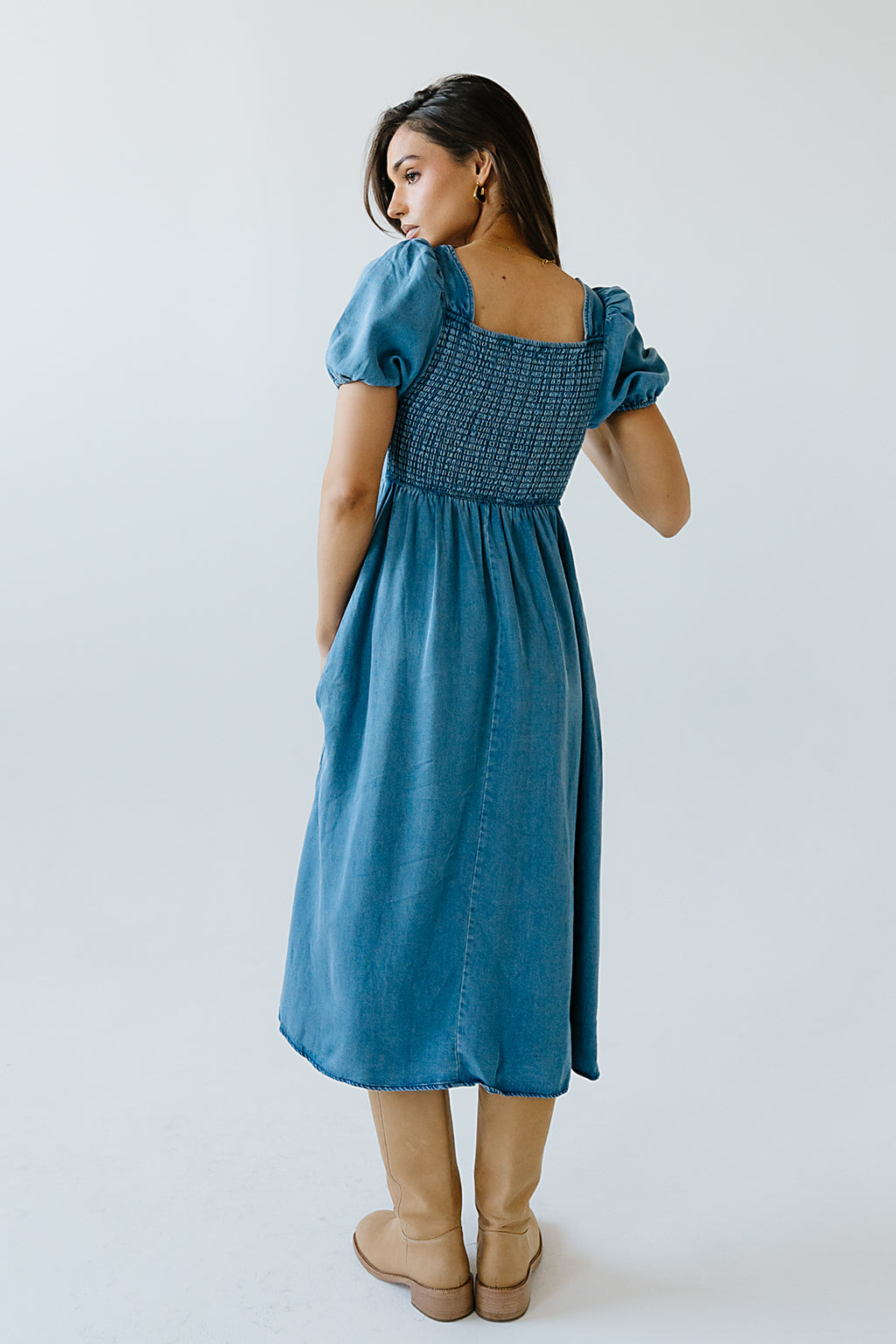 Candice Denim Midi Dress