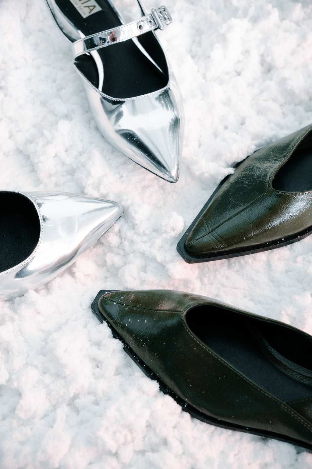 Steve Madden Shay Slingback Flats in Olive