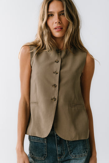 Katy Button Up Vest