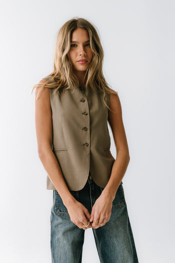 Katy Button Up Vest
