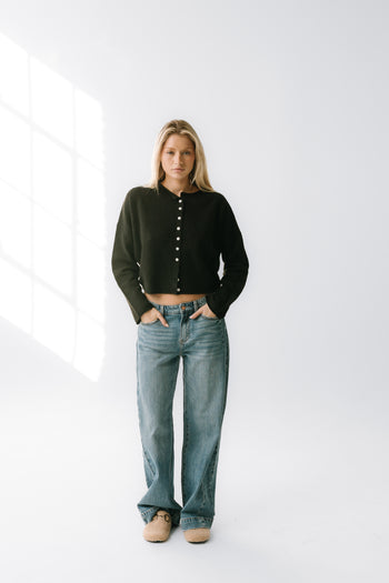 Maci Cardigan in Black - FINAL SALE