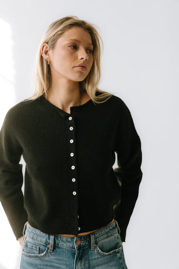 Maci Cardigan in Black - FINAL SALE