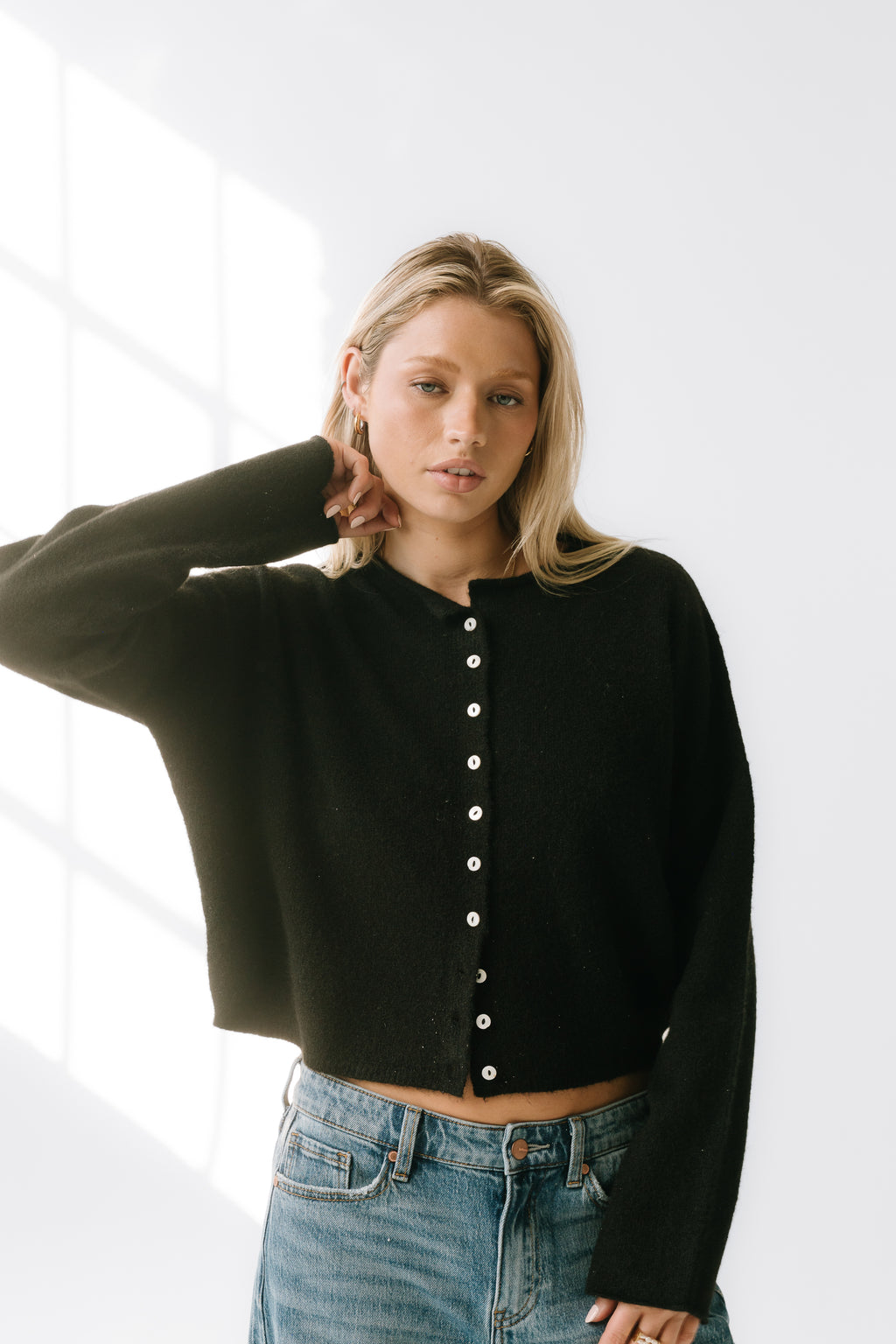 Maci Cardigan in Black - FINAL SALE