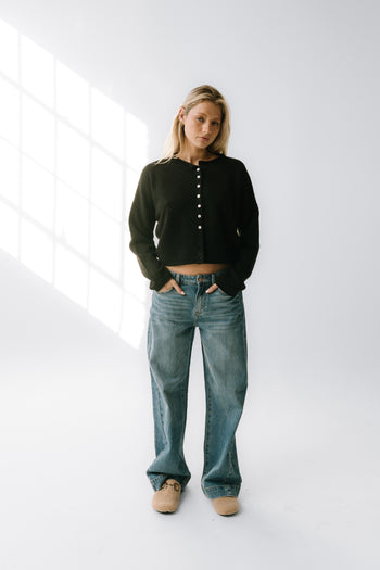 Maci Cardigan in Black - FINAL SALE