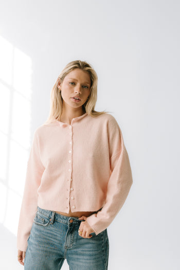 Maci Cardigan in Pink