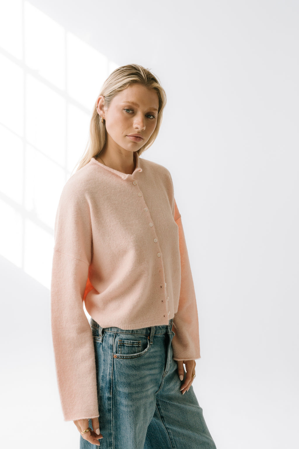 Maci Cardigan in Pink