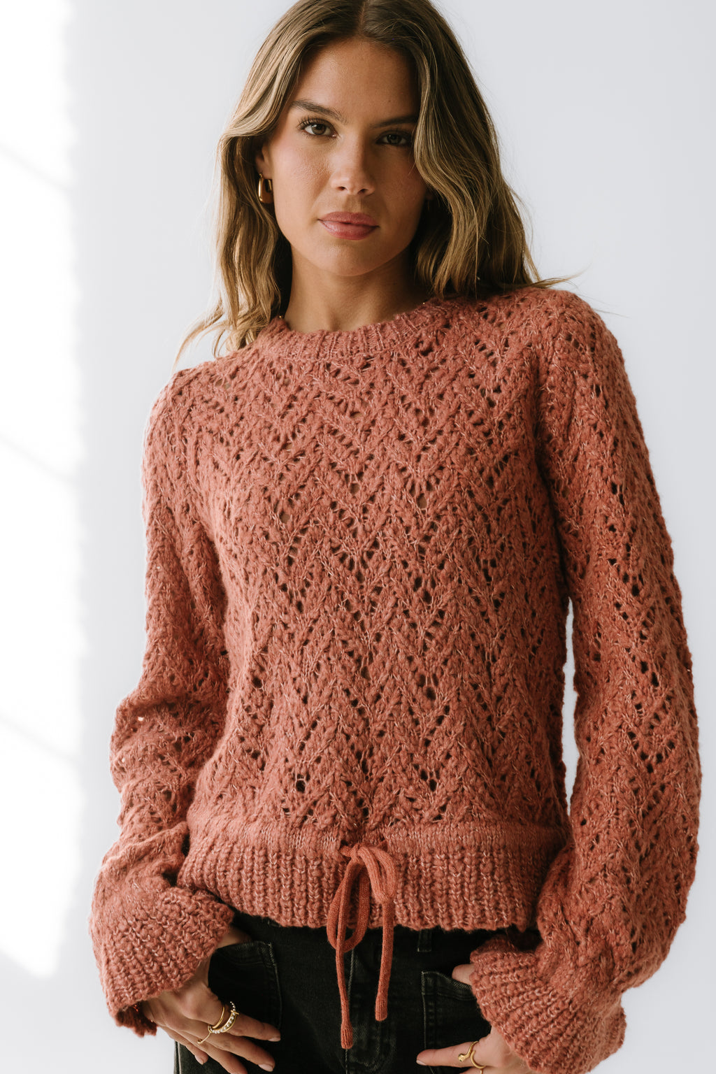 Joseph Knit Sweater in Rose - FINAL SALE
