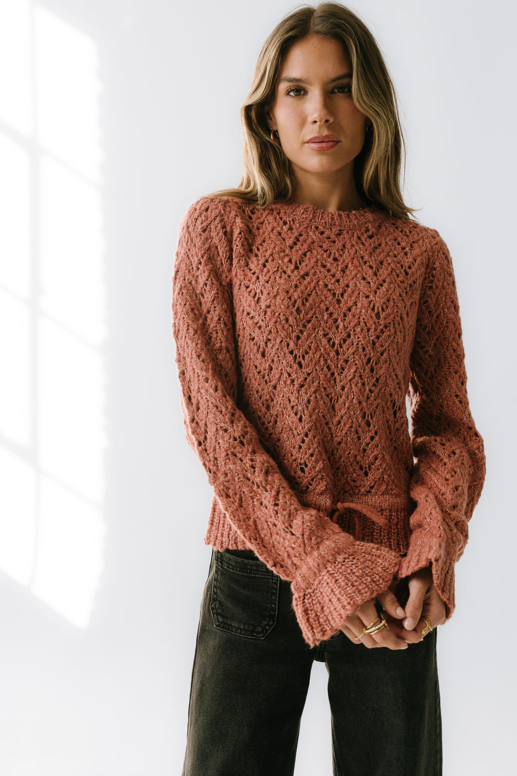 Joseph Knit Sweater in Rose - FINAL SALE