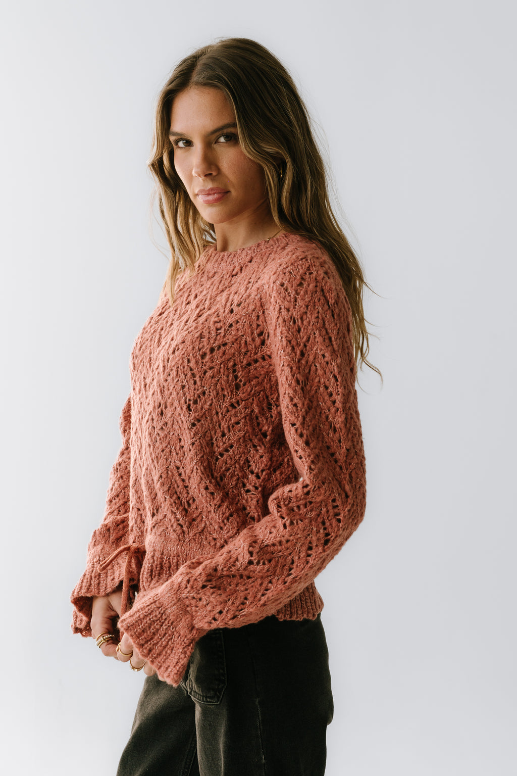 Joseph Knit Sweater in Rose - FINAL SALE