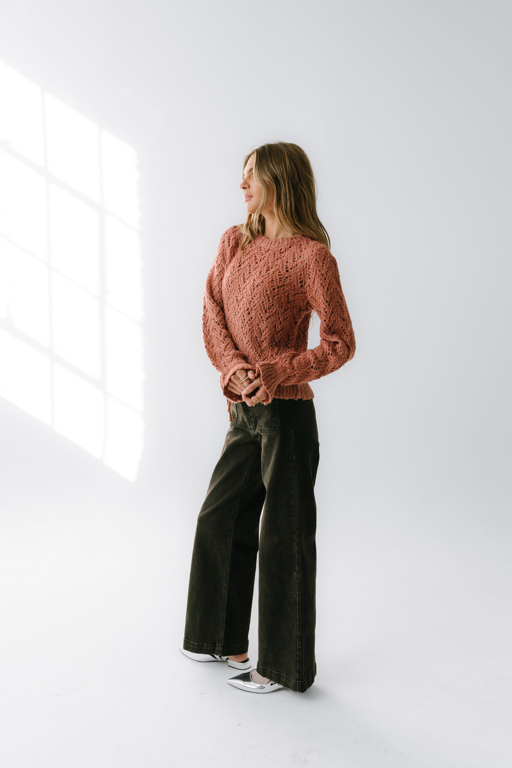 Joseph Knit Sweater in Rose - FINAL SALE