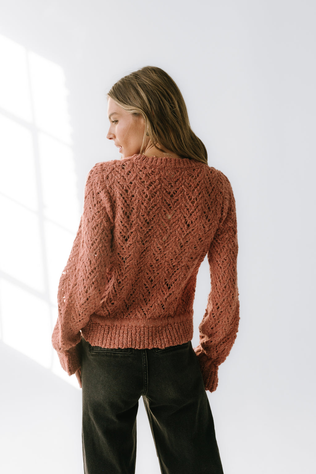 Joseph Knit Sweater in Rose - FINAL SALE
