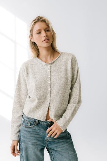 Maci Cardigan in Grey - FINAL SALE