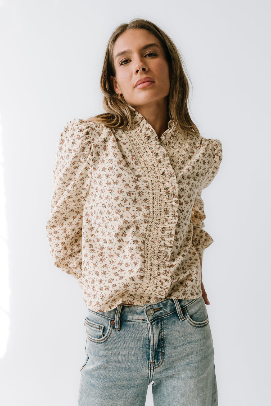 Johna Ruffle Blouse - FINAL SALE