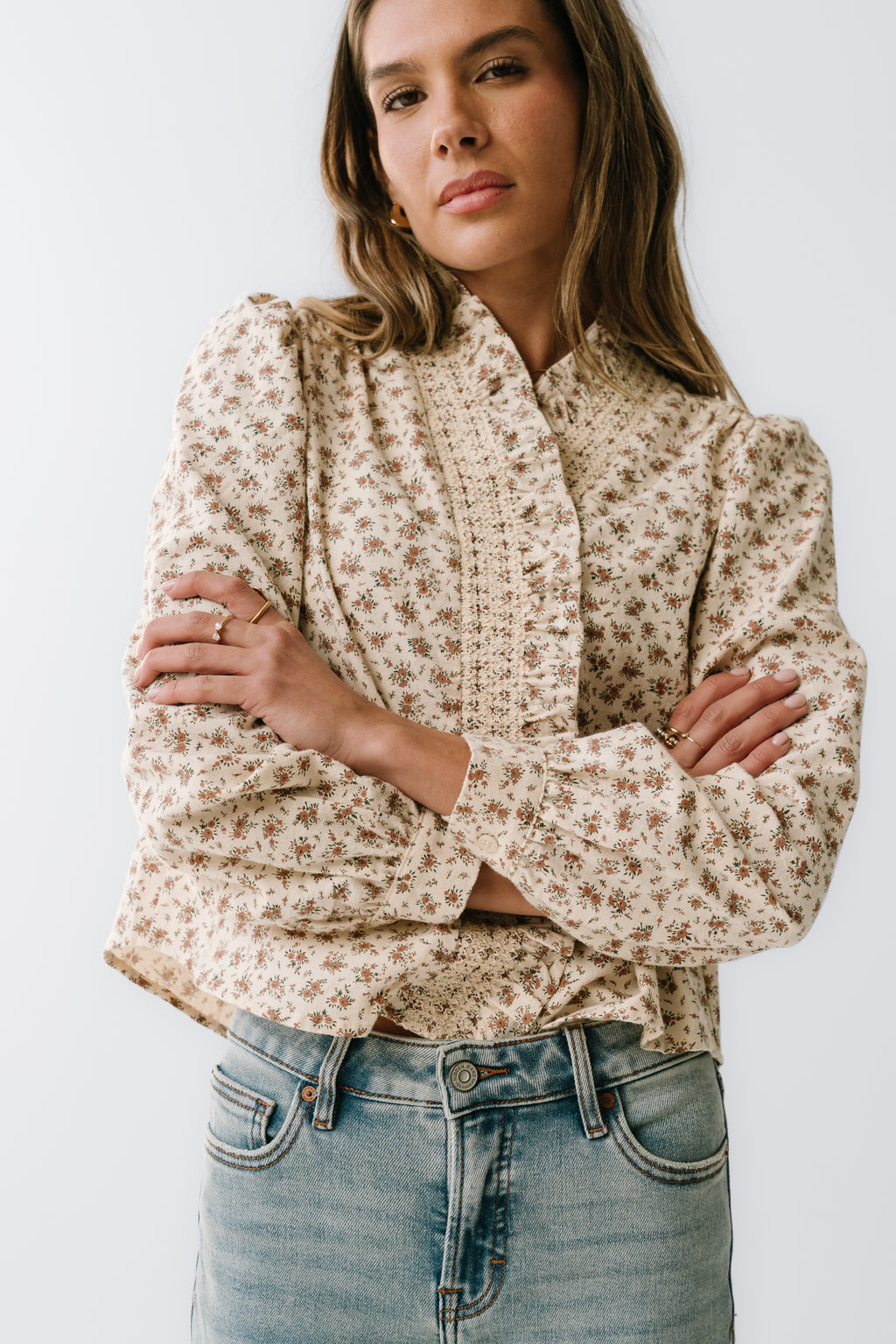 Johna Ruffle Blouse - FINAL SALE