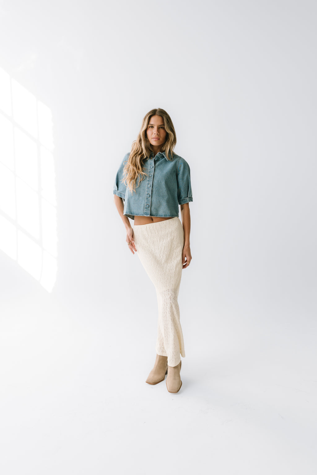 Betty Denim Button Up - FINAL SALE