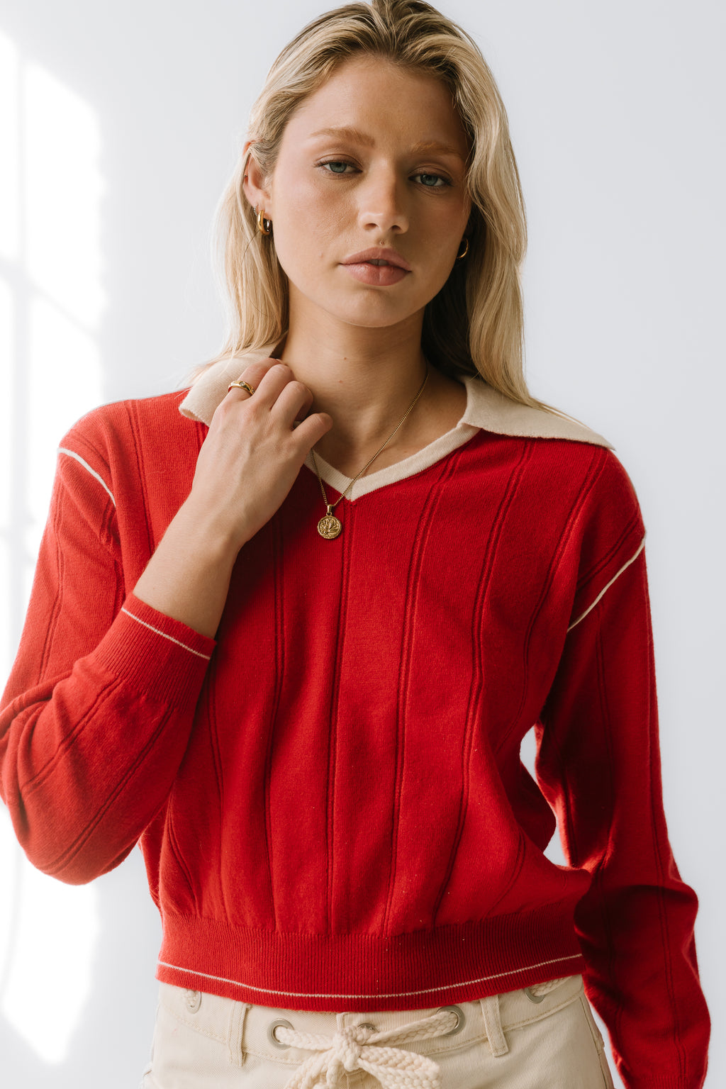 Maggie Contrast Sweater - FINAL SALE