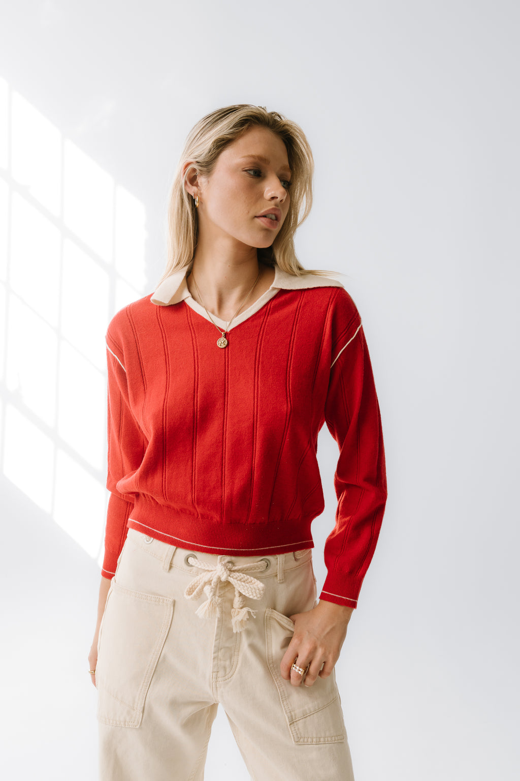 Maggie Contrast Sweater - FINAL SALE