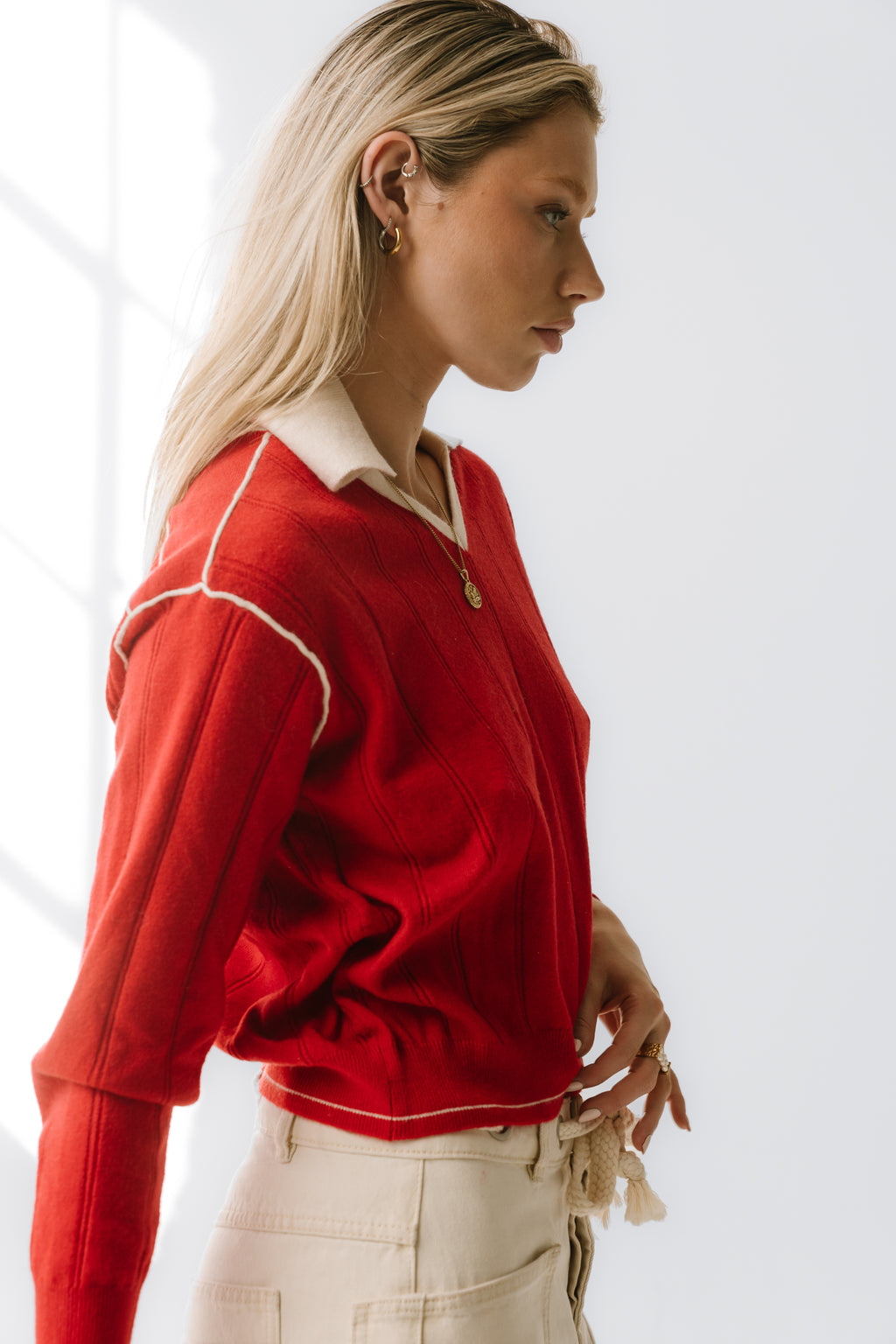 Maggie Contrast Sweater - FINAL SALE
