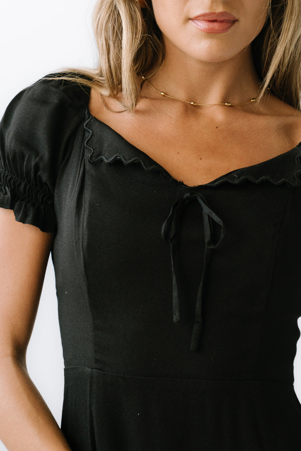 bohme black dress Willa Ruffle Dress in Black