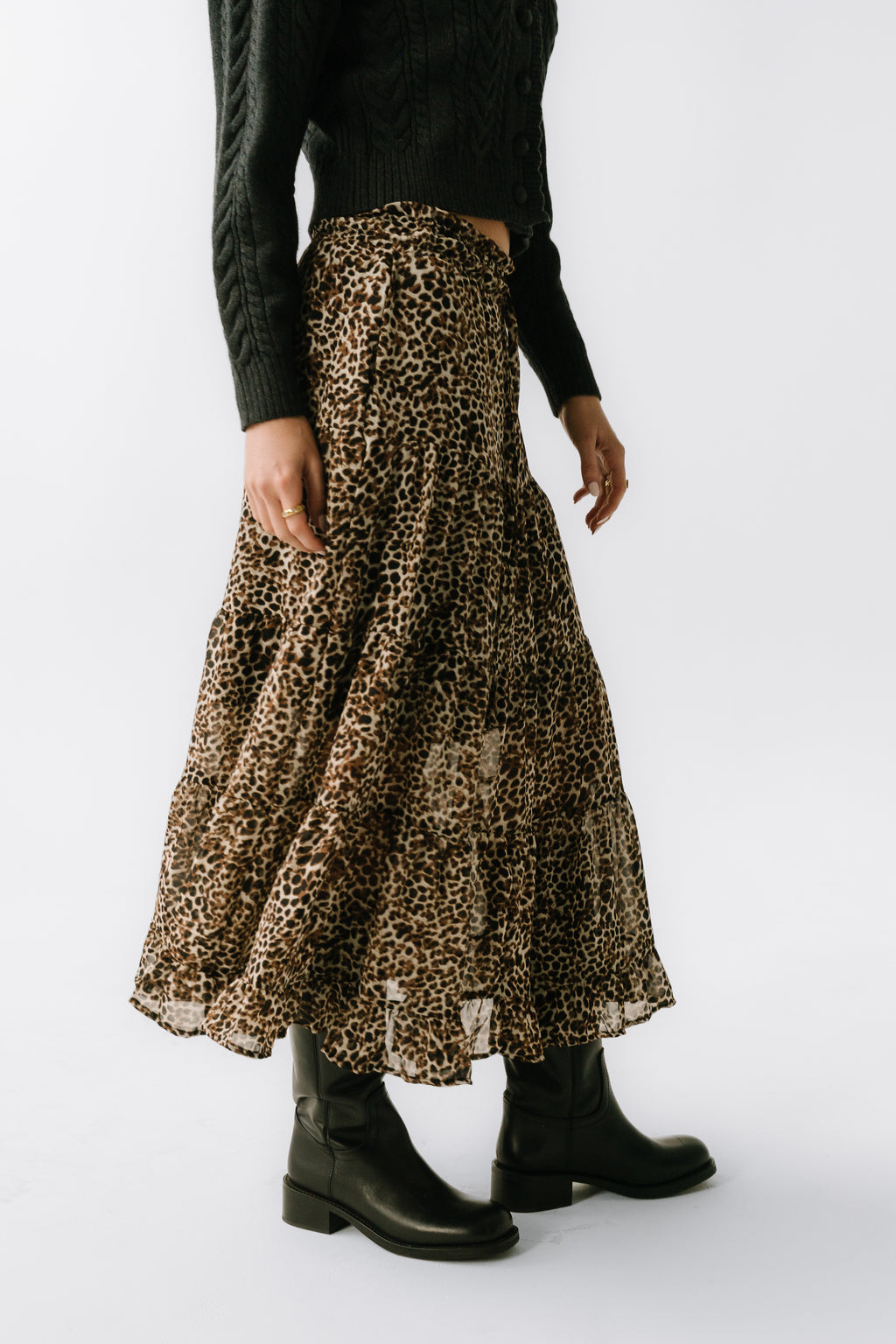 Kayden Leopard Maxi Skirt - FINAL SALE