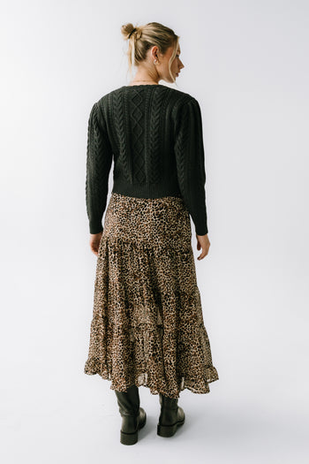 France Knit Cardigan in Charcoal - FINAL SALE