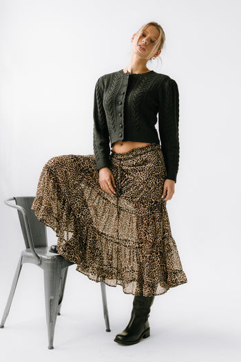 Kayden Leopard Maxi Skirt - FINAL SALE