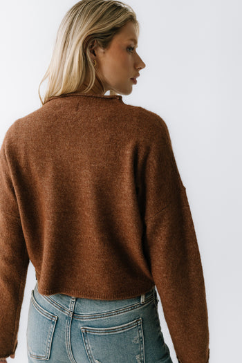 Maci Cardigan in Brown