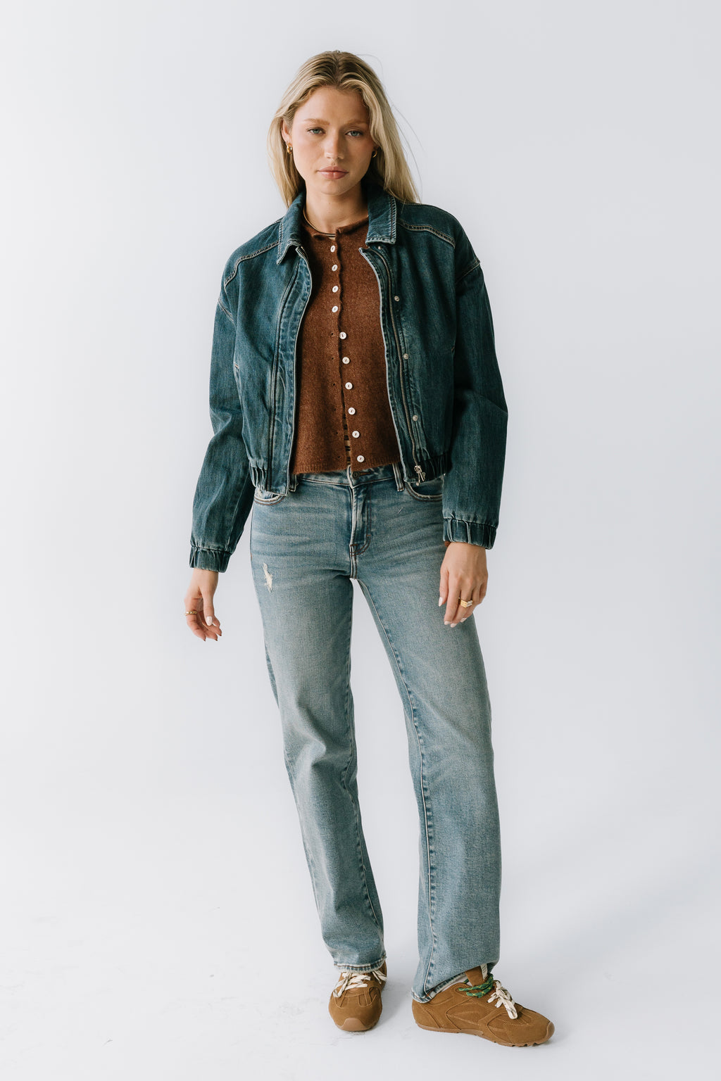 Rosette Denim Jacket - FINAL SALE