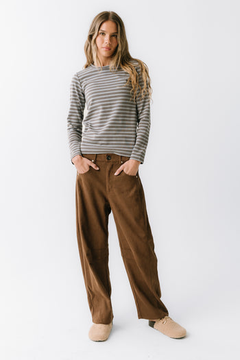 Makayla Shirt in Striped Blue