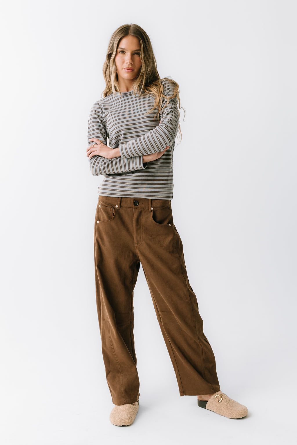 Makayla Shirt in Striped Blue