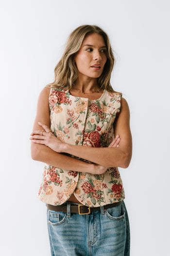 Joanna Floral Vest
